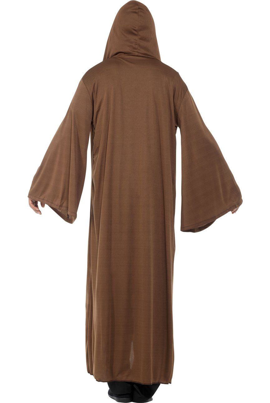 Bruine Cape Met Cap En Mouwen (One Size) - Afbeelding 2