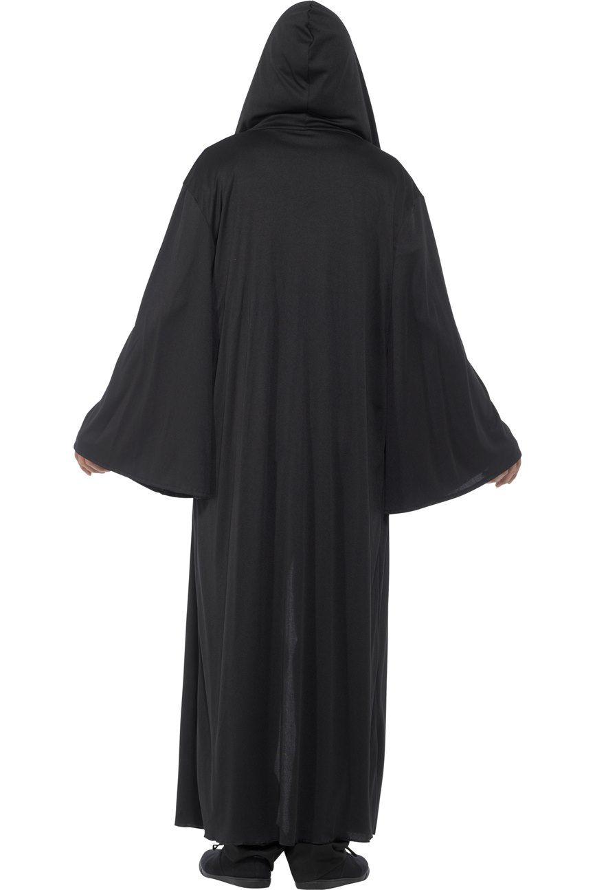 Zwarte Mantel Met Mouwen en Cape (One Size) - Afbeelding 3