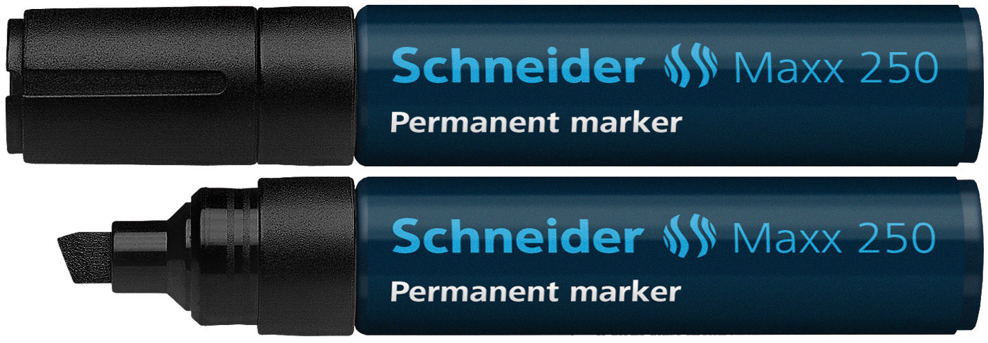 Schneider Maxx 250 Permanent Marker 2-7mm Beitelpunt - keuze uit 3 kleuren