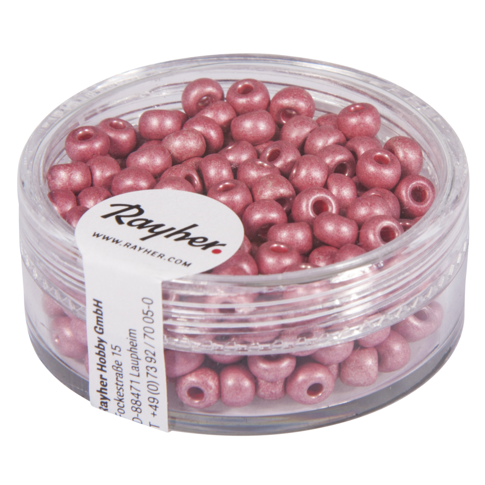 Metallic-Rocailles Mat 4 mm - keuze uit 10 kleuren