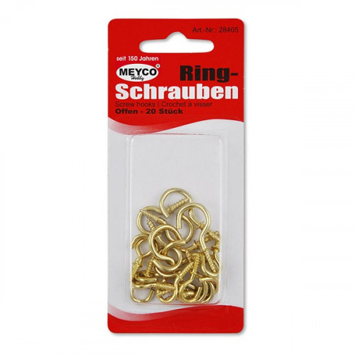 Meyco Ringschroefhaken Assorti 20 stuks - Afbeelding 1
