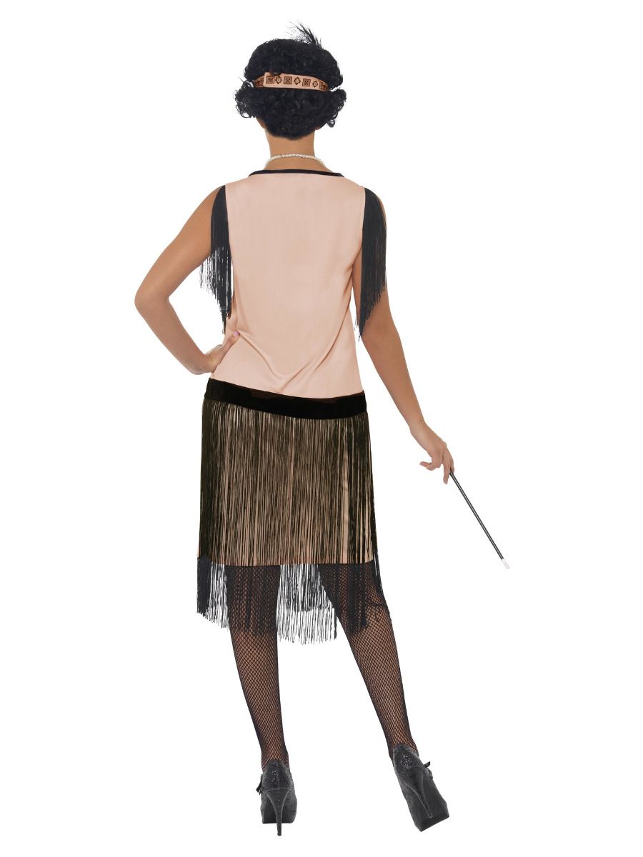 Flapper Charleston 1920's Meiden Kostuum Zacht Roze - Afbeelding 2