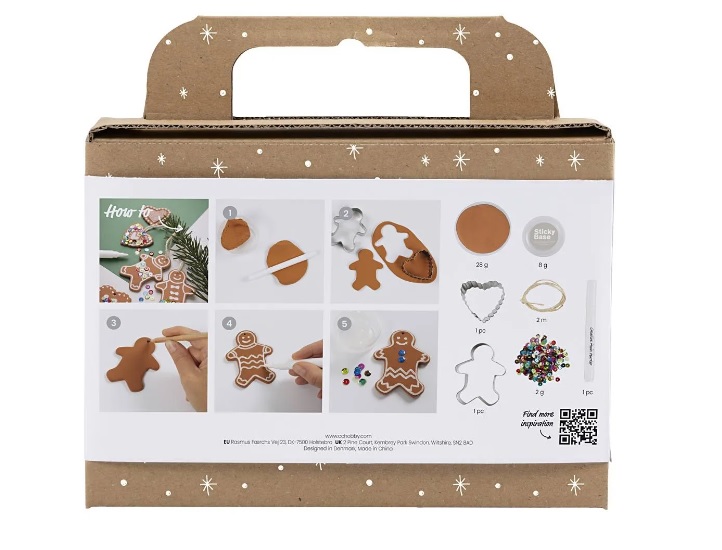 Hobbyset Boetseren, Kleine taartfiguren, midden bruin, 1 doos - Afbeelding 2