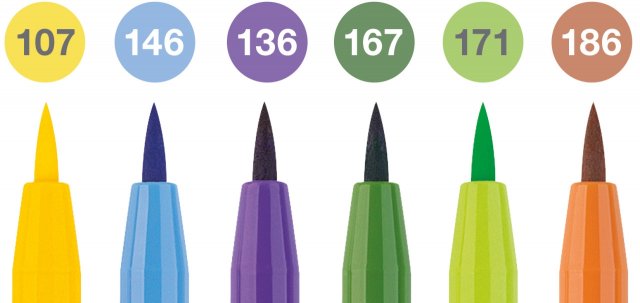 Faber Castell Pitt Artist Brushpen Summer Vibes 6st. - Afbeelding 1
