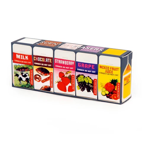 Kikkerland Gummen Met Geur 5st. - Afbeelding 2