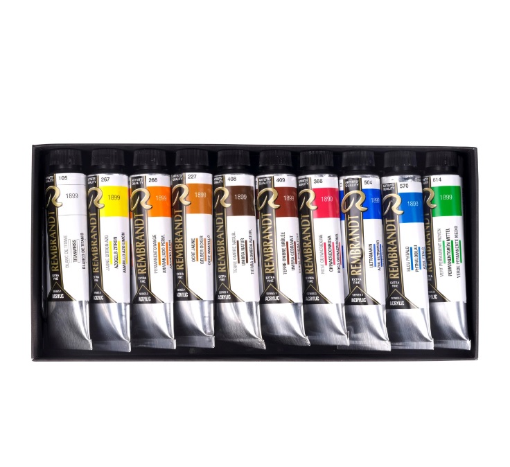 Rembrandt Acrylverf set landschapsselectie | 10 x 40 ml