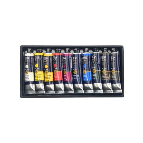 Titan Art Extra Fine Olieverf Basis Kleuren 10x20ml  - Afbeelding 2