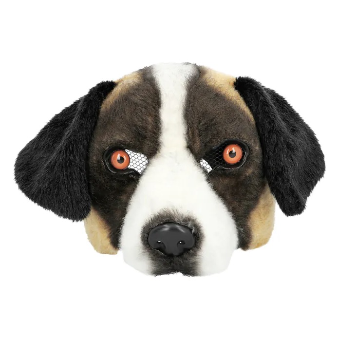 Pluchen halfmasker Bernard - Afbeelding 2