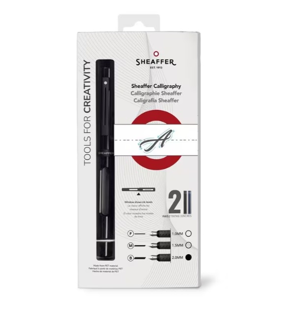 Kalligrafiepen Sheaffer zwart B 2,0mm - Afbeelding 2