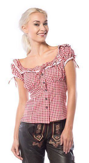 Dirndl Blousje Liesl Rood/Wit