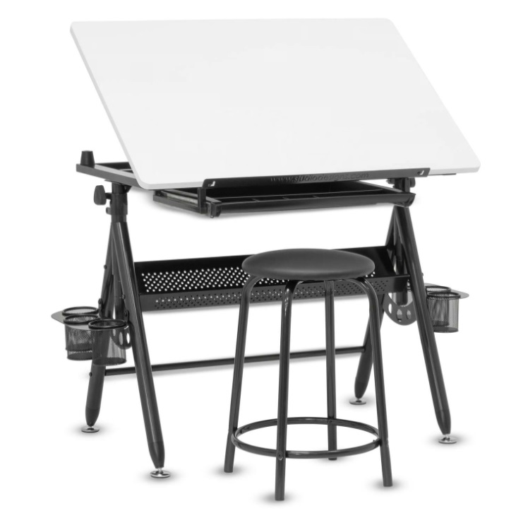 Studio Designs - Stilletto Tekentafel Inclusief Metalen Kunstlade 60cm - Afbeelding 2