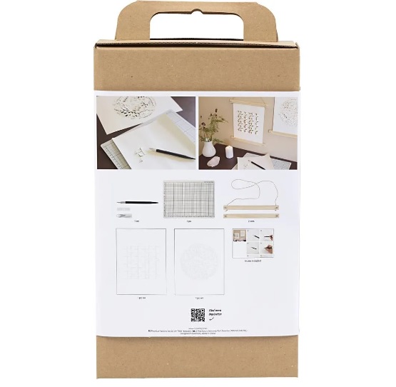 Hobbyset Papierkunst, Papieren hangers, off white, 1 doos - Afbeelding 2