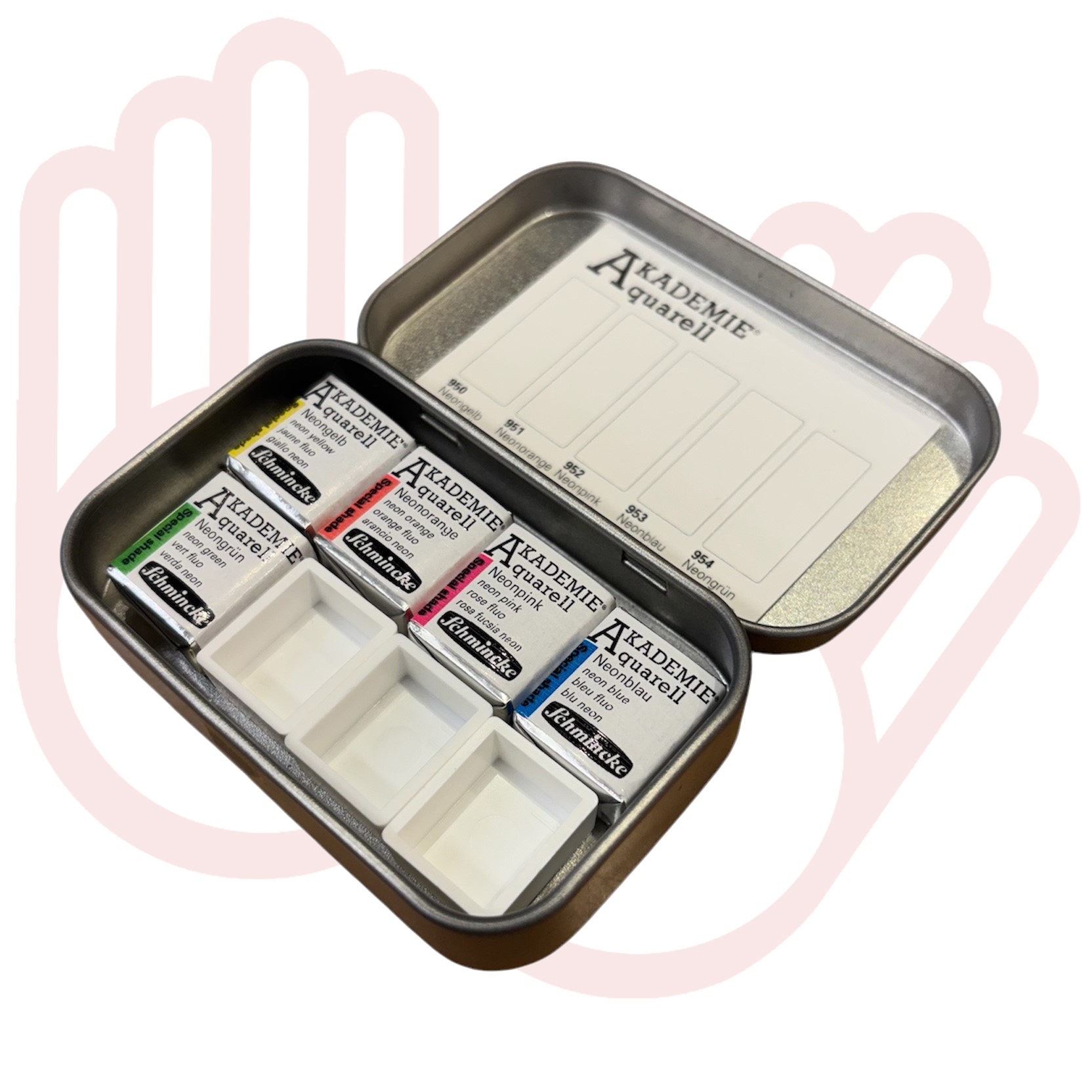 Schmincke Akademie Aquarelverf NEON Set - Afbeelding 2
