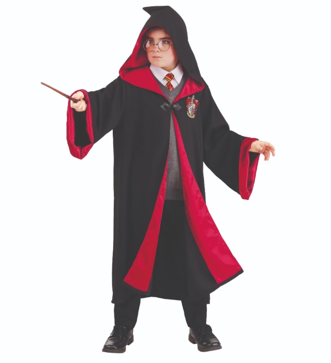 Harry Potter Gryffindor Cape Zwart/Rood mt. 140 HP1