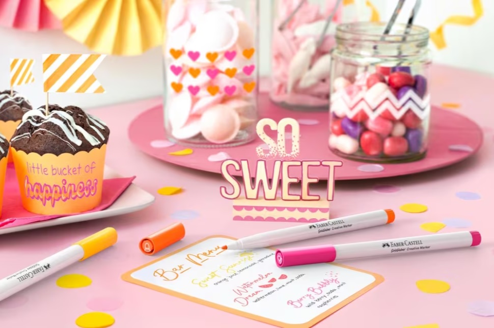 Marker creatief Faber-Castell Goldfaber 1.5 set a 6 stuks Sweet Moments - Afbeelding 2