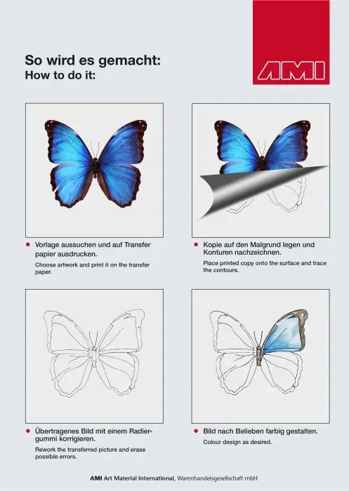 AMI Transferpapier A4, 10 Vel - Afbeelding 2