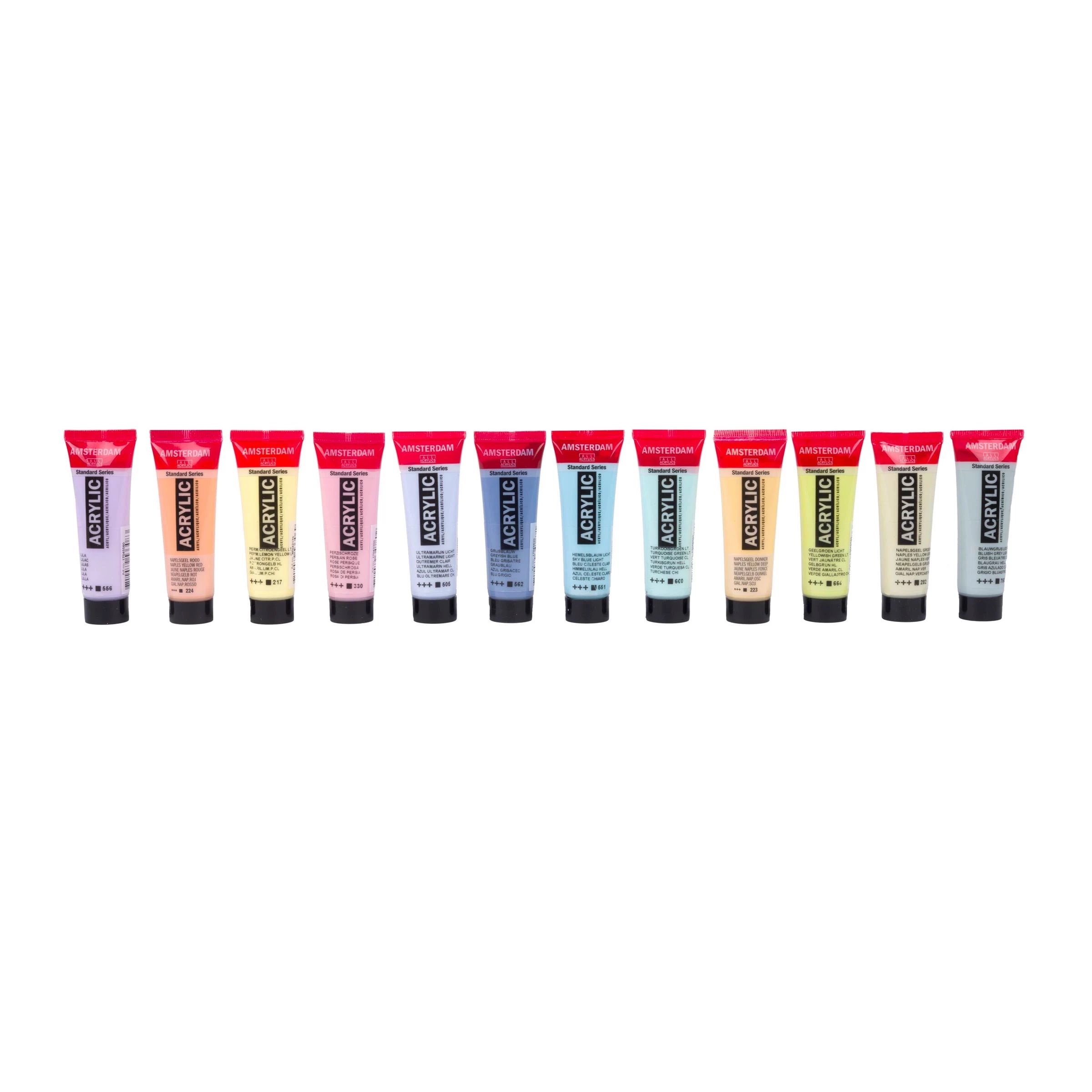 Amsterdam Standard Series acrylverf pastel set | 12 x 20 ml - Afbeelding 2