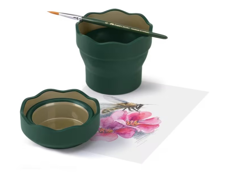 Faber Castell Waterbeker Clic & Go Donkergroen