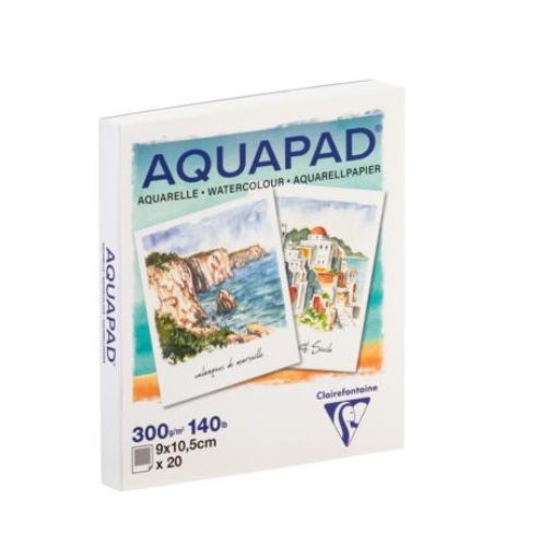 Clairefontaine Aquapad 9x10,5cm 300gr. 20vel.