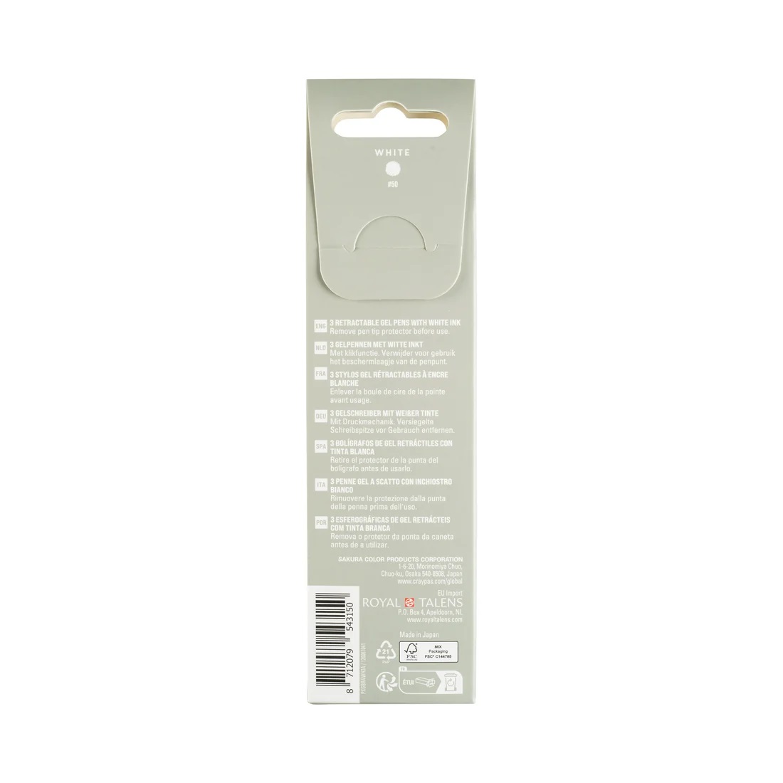 Sakura Gelly Roll classic gelpennen met klikfunctie, 3-set wit - Afbeelding 2