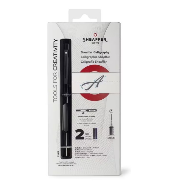 Kalliegrafiepen Sheaffer zwart F 1,0mm - Afbeelding 2