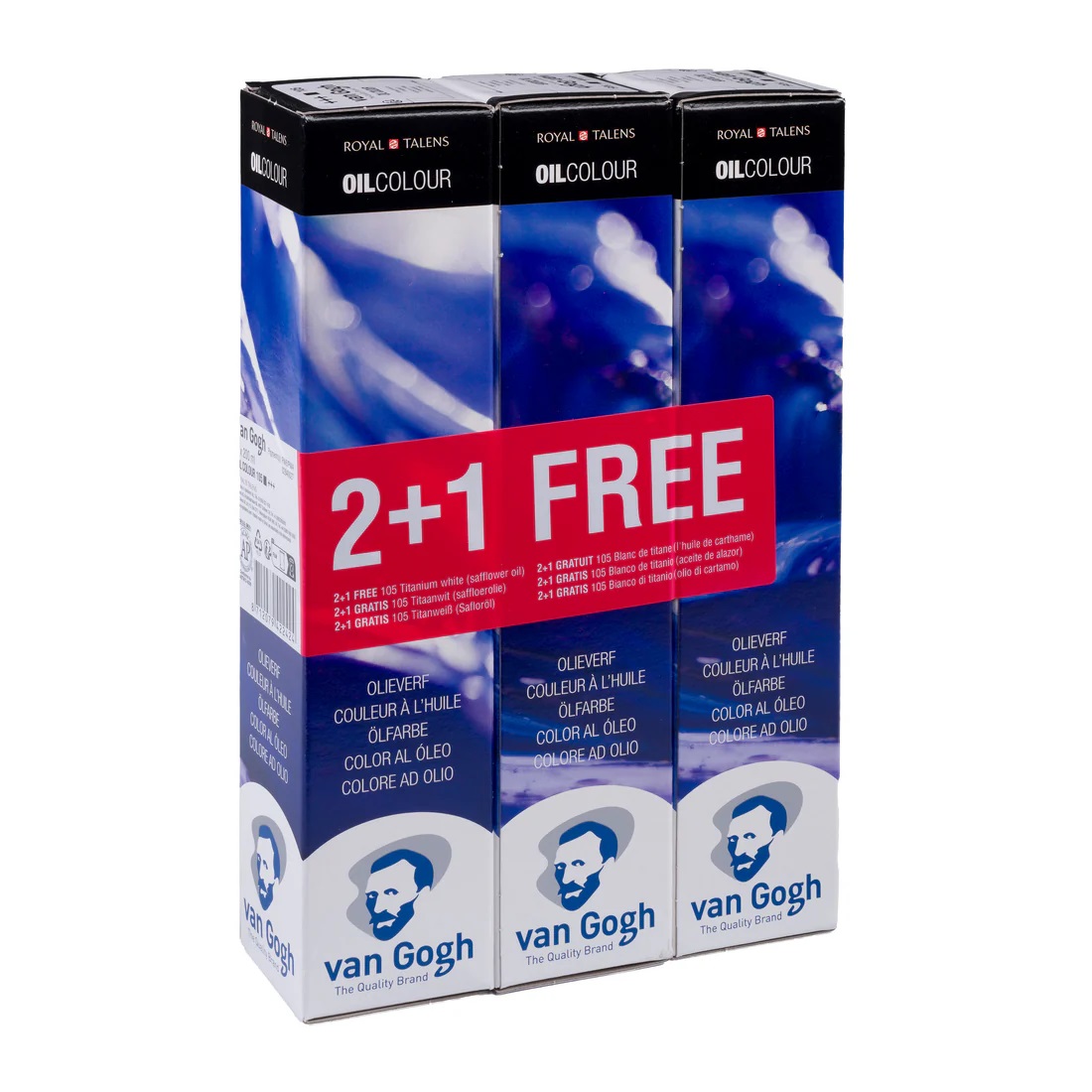 Van Gogh Olieverf 200ml Titaan wit 2+1 gratis!