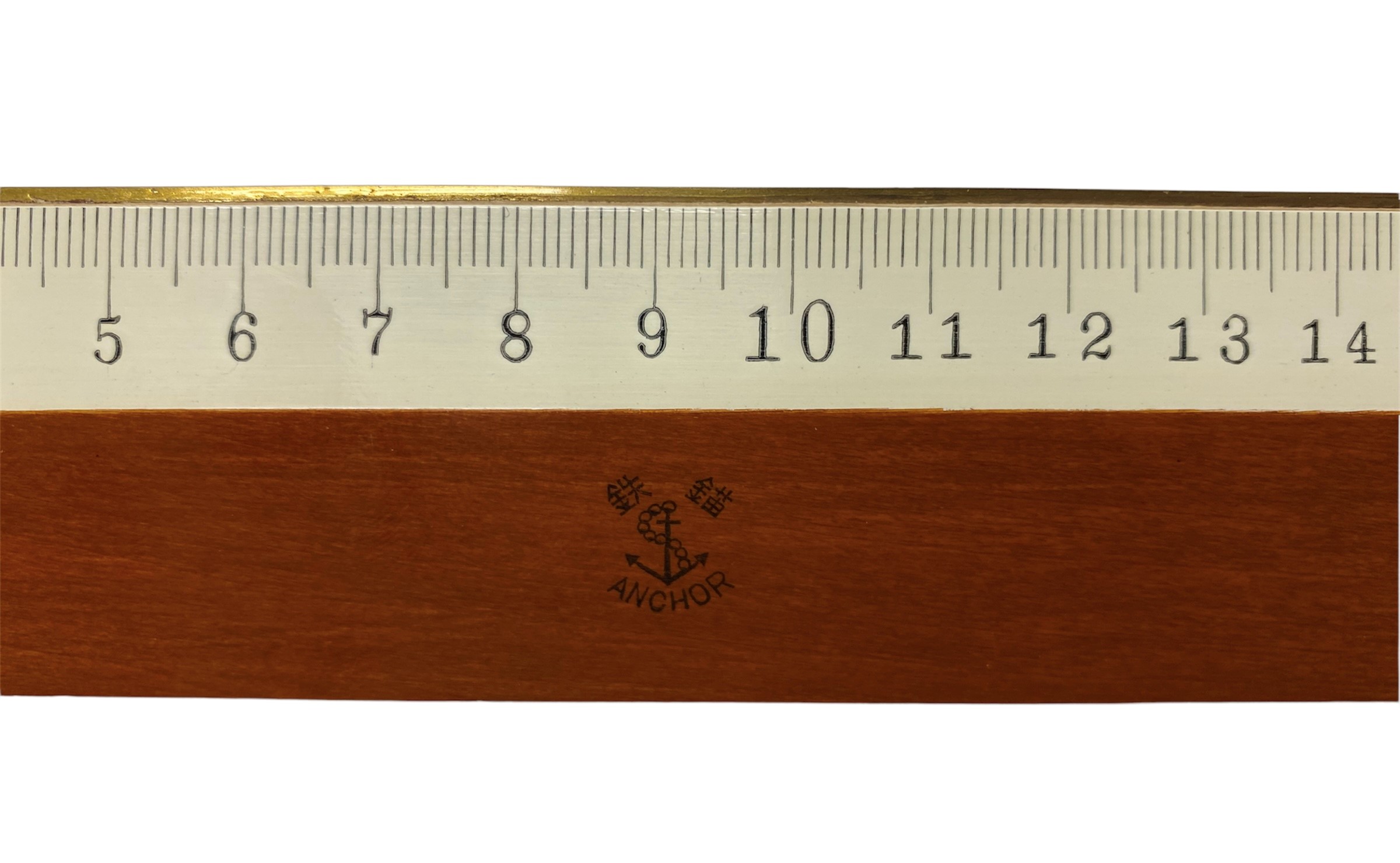 Liniaal Hout Met St. snijrand 50cm - Afbeelding 1