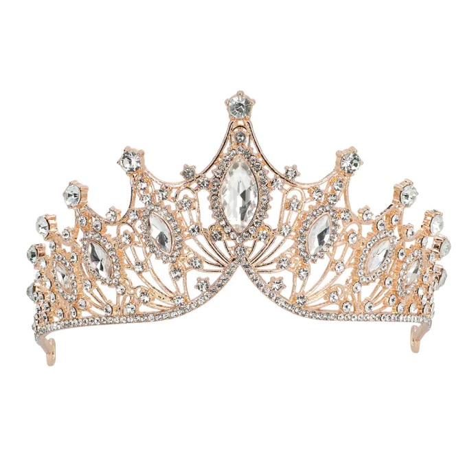 Metalen tiara Royal Lady - Afbeelding 2