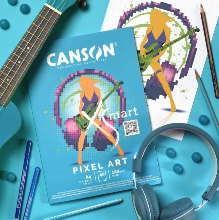 CANSON® XSMART PIXEL ART A4 120G 40 VEL - Afbeelding 1