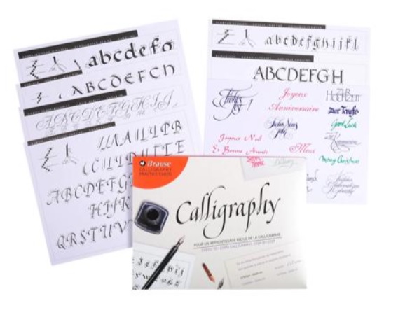 Brause Bladen om Kalligrafie aan te leren. - Afbeelding 2