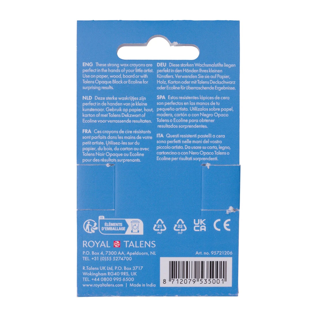 Talens Wasco waskrijt set | 6 kleuren - Afbeelding 2