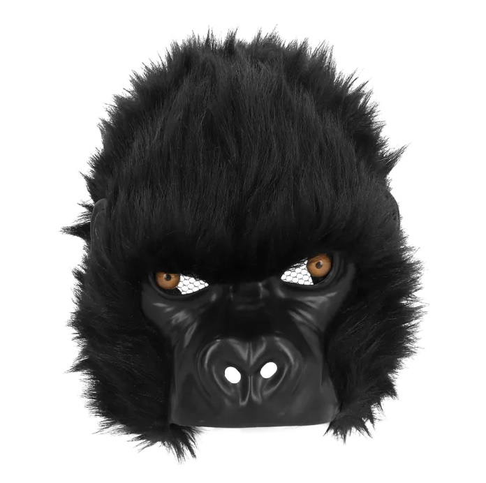 Pluchen halfmasker Gorilla - Afbeelding 2