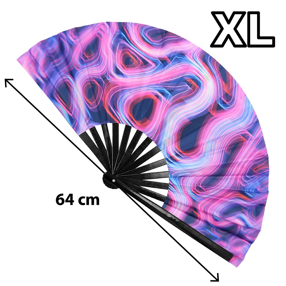 Waaier Rave Trip XL 64cm - Afbeelding 2