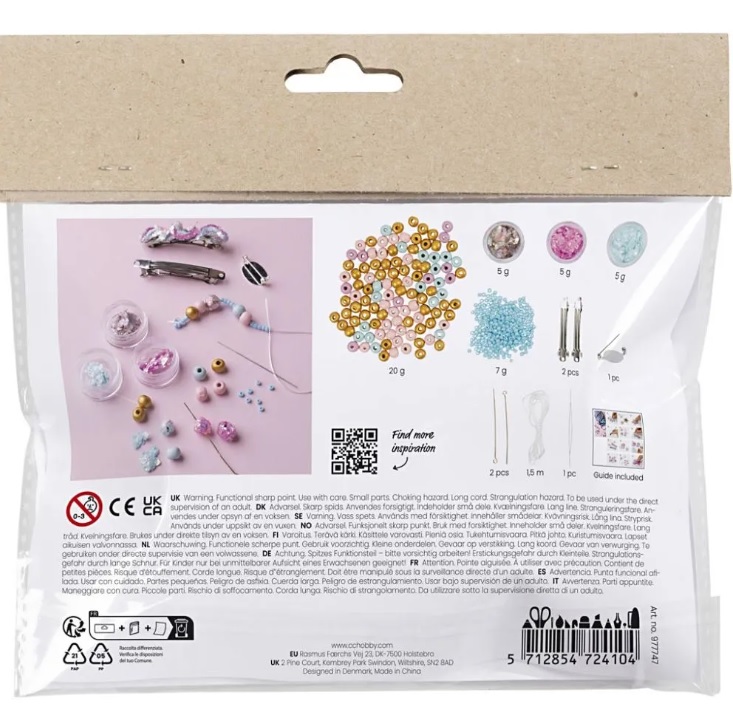 Mini Hobbyset Sieraden Ketting, Armband en Haarklipje - Afbeelding 2