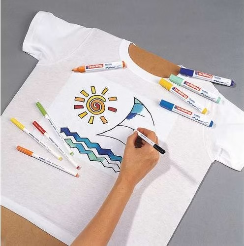 Edding 4500 Textielmarkers 2-3mm - keuze uit diverse kleuren - Afbeelding 1