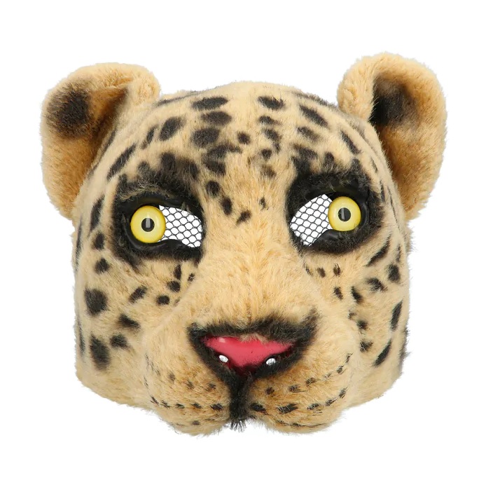 Pluchen halfmasker Luipaard - Afbeelding 2