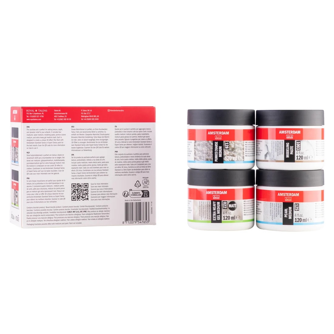 Amsterdam medium sculpt en shape set | 4 x 120 ml - Afbeelding 2
