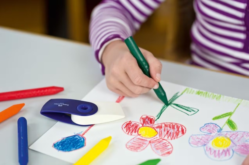 Uitwisbare Krijt Faber Castell GRIP 12 stuks - Afbeelding 2