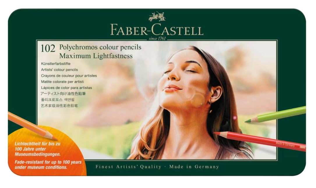 Kleurpotlood Faber Castell Polychromos Lightfast blik a 102 stuks - Afbeelding 2