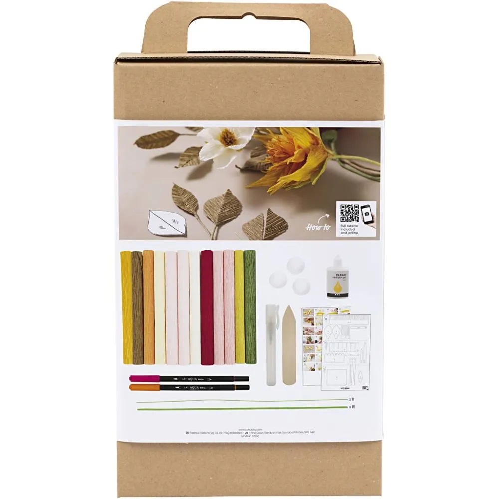 Hobbyset Crêpepapier, Boeket, Crêpe-verhouding: 180%, 1 doos - Afbeelding 2