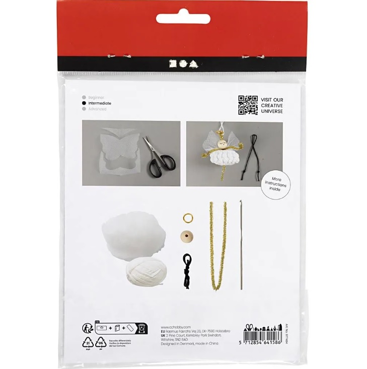 Mini Hobbyset Haken, Engel:, 1 doos - Afbeelding 2