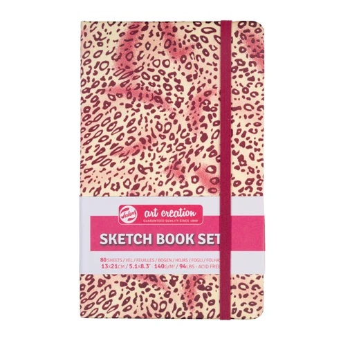 Talens Art Creation schetsboekset Berry Blush | 13 x 21 cm, 140 g, 80 vellen - Afbeelding 2