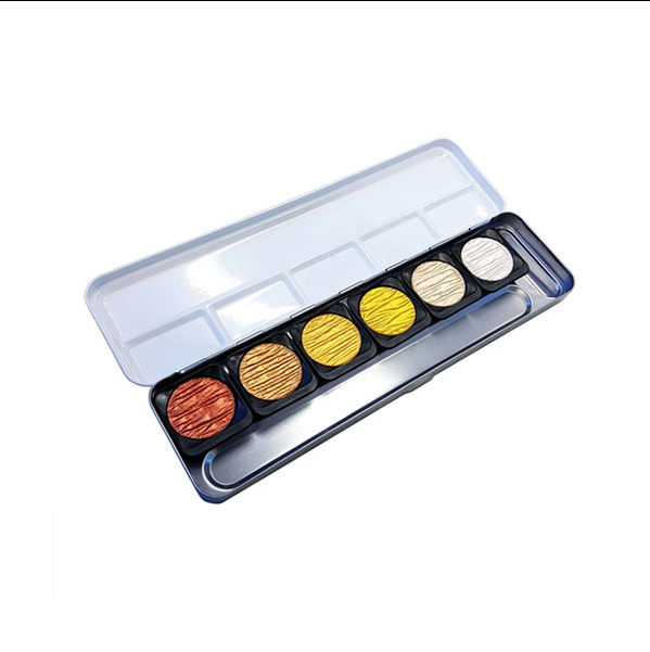 Finetec Aquarelverf 6st Parelmoer Kleuren - Afbeelding 1