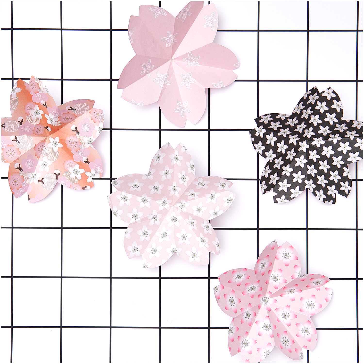 ORIGAMI Vouwblaadjes SAKURA SAKURA, CHERRY BLOSSOM - Afbeelding 1