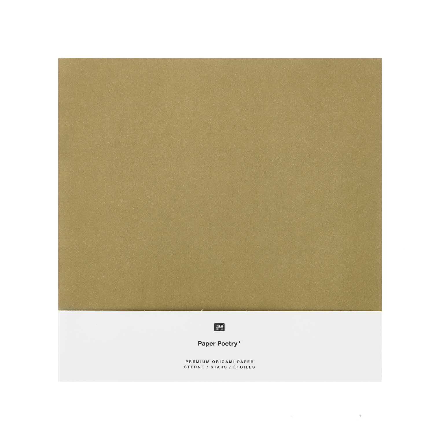 RICO - Origami Vouwblaadjes 15x15 cm, goud/zilver Mix - Afbeelding 2