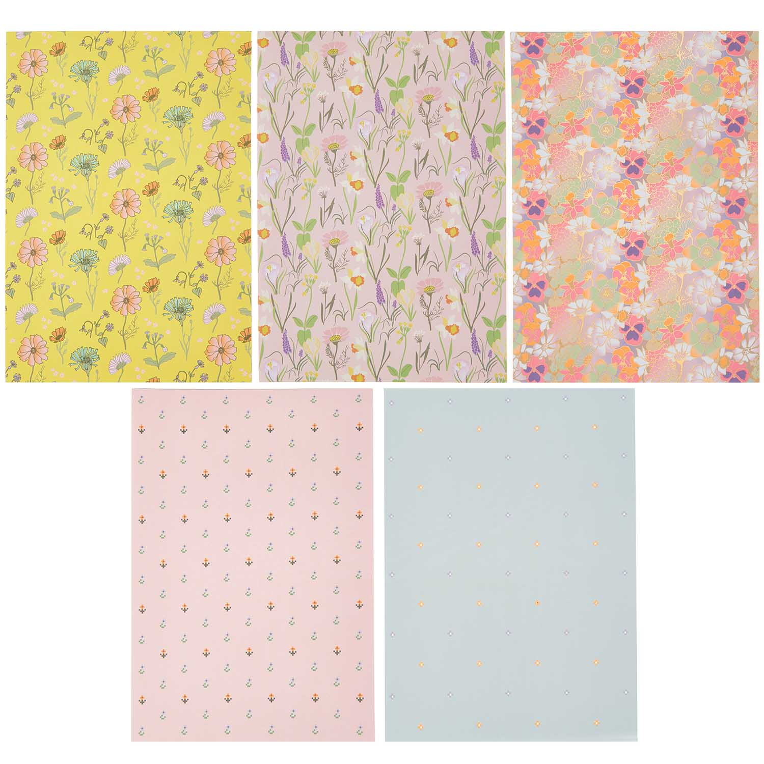 Papierblok Motieven FLOWER POWER - Afbeelding 2