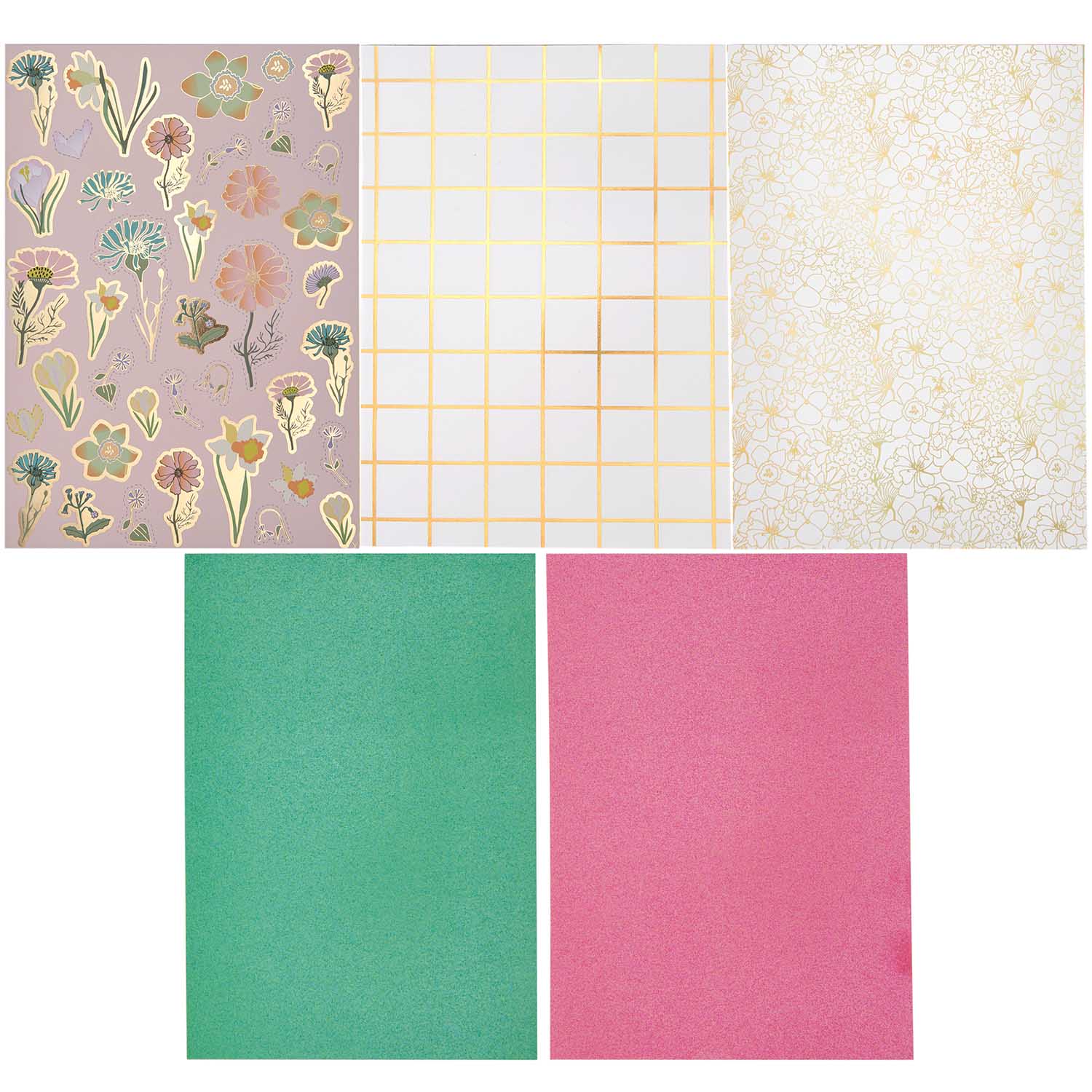 Papierblok Motieven FLOWER POWER - Afbeelding 3