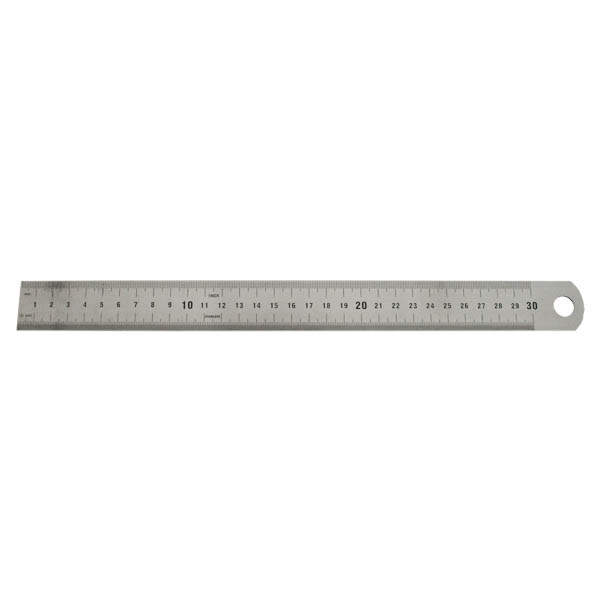 Liniaal 30cm RVS