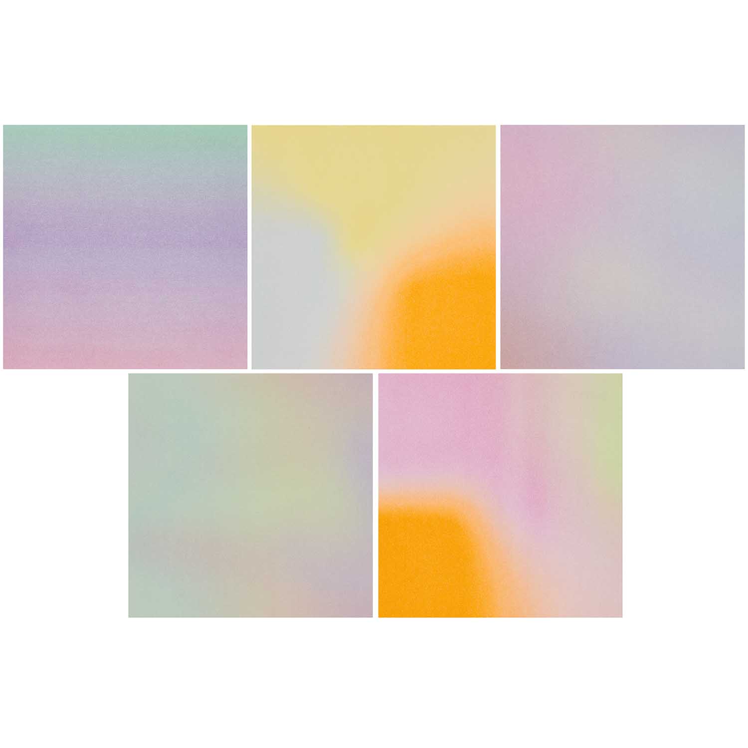 ORIGAMI Vouwblaadjes DUO COLOR, BLURRY GRADIENT  , 15 X 15 CM - Afbeelding 2