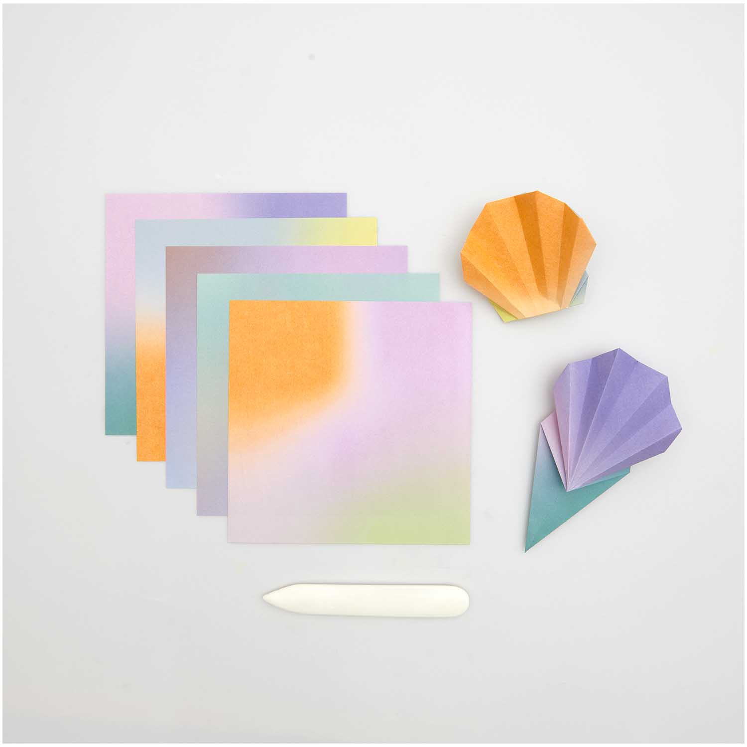 ORIGAMI Vouwblaadjes DUO COLOR, BLURRY GRADIENT  , 15 X 15 CM - Afbeelding 3